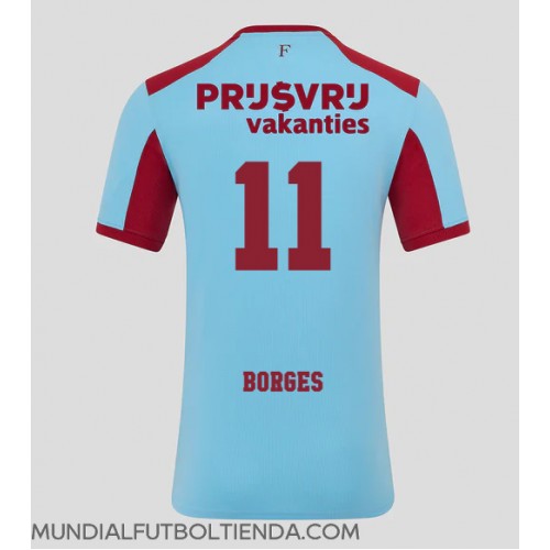 Camiseta Feyenoord Goncalo Borges #11 Tercera Equipación Replica 2025-26 mangas cortas